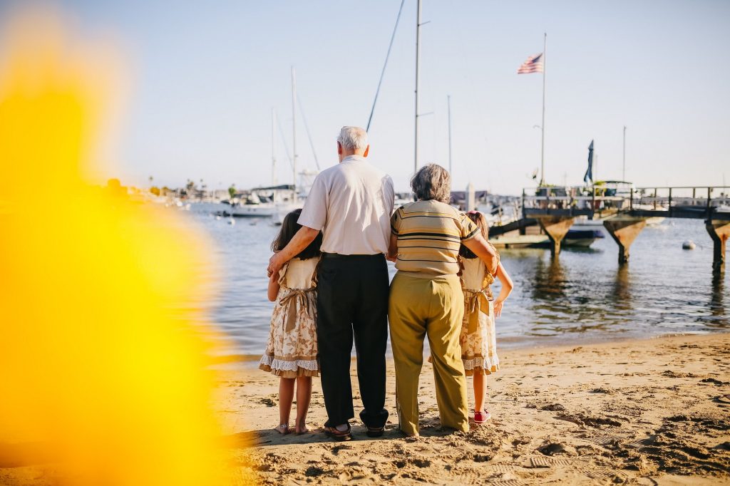 Family representing life insurance and financial protection